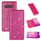 Ultrathin Glitter Magnetic Horizontal Flip Leather Case with Holder & Card Slots, For Samsung Galaxy Note 10, For Samsung Galaxy Note 10 Plus, For Samsung Galaxy S9, For Samsung Galaxy S10, For Samsung Galaxy S10e, For Samsung Galaxy S10+��������������...