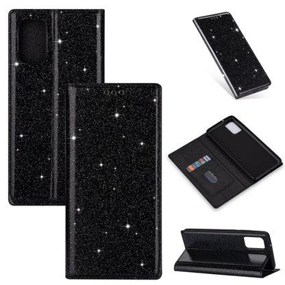 Ultrathin Glitter Magnetic Horizontal Flip Leather Case with Holder & Card Slots, For Samsung Galaxy A91, For Samsung Galaxy A21, For Samsung Galaxy A51, For Samsung Galaxy A71, For Samsung Galaxy S20, For Samsung Galaxy S20+, For Samsung Galaxy S20 Ul...