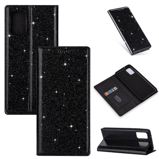 Ultrathin Glitter Magnetic Horizontal Flip Leather Case with Holder & Card Slots, For Samsung Galaxy A91, For Samsung Galaxy A21, For Samsung Galaxy A51, For Samsung Galaxy A71, For Samsung Galaxy S20, For Samsung Galaxy S20+, For Samsung Galaxy S20 Ul...