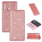 Ultrathin Glitter Magnetic Horizontal Flip Leather Case with Holder & Card Slots, For Samsung Galaxy A40S