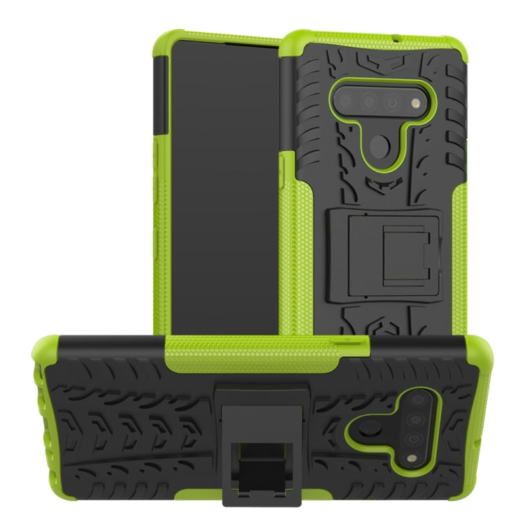 Tire Texture Shockproof TPU + PC Protective Case with Holder, For Huawei Honor 9X Lite, For Xiaomi Redmi 10X 5G, For Nokia 5.3, For Motorola Moto G8 Power Lite, For Huawei P Smart (2020), For LG Stylo 6