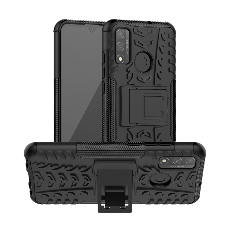 Tire Texture Shockproof TPU + PC Protective Case with Holder, For Huawei Honor 9X Lite, For Xiaomi Redmi 10X 5G, For Nokia 5.3, For Motorola Moto G8 Power Lite, For Huawei P Smart (2020), For LG Stylo 6