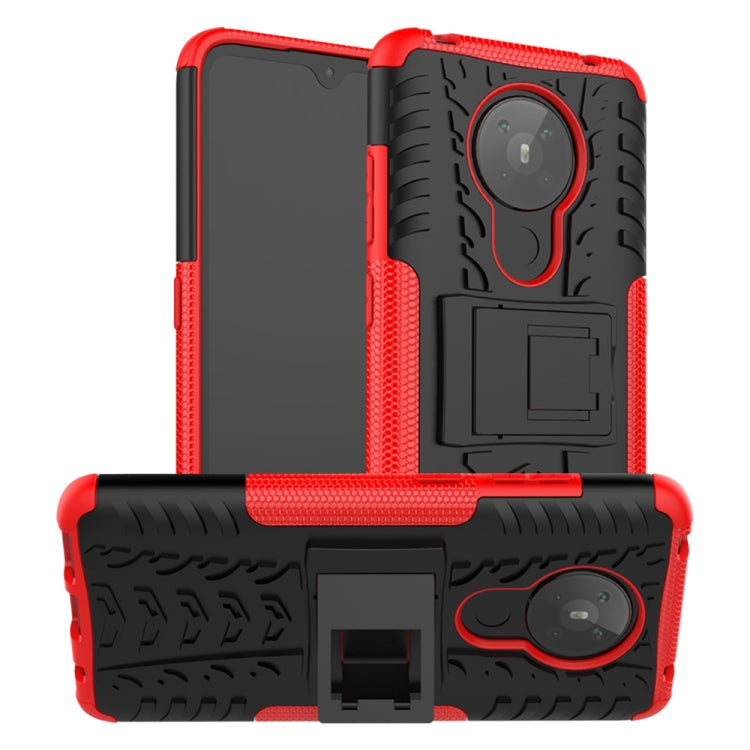 Tire Texture Shockproof TPU + PC Protective Case with Holder, For Huawei Honor 9X Lite, For Xiaomi Redmi 10X 5G, For Nokia 5.3, For Motorola Moto G8 Power Lite, For Huawei P Smart (2020), For LG Stylo 6