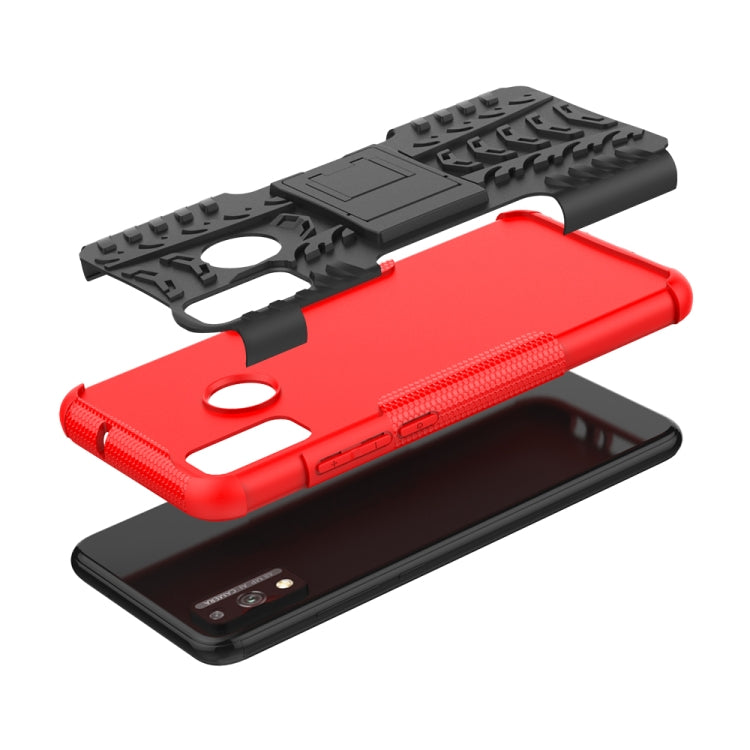 Tire Texture Shockproof TPU + PC Protective Case with Holder, For Huawei Honor 9X Lite, For Xiaomi Redmi 10X 5G, For Nokia 5.3, For Motorola Moto G8 Power Lite, For Huawei P Smart (2020), For LG Stylo 6