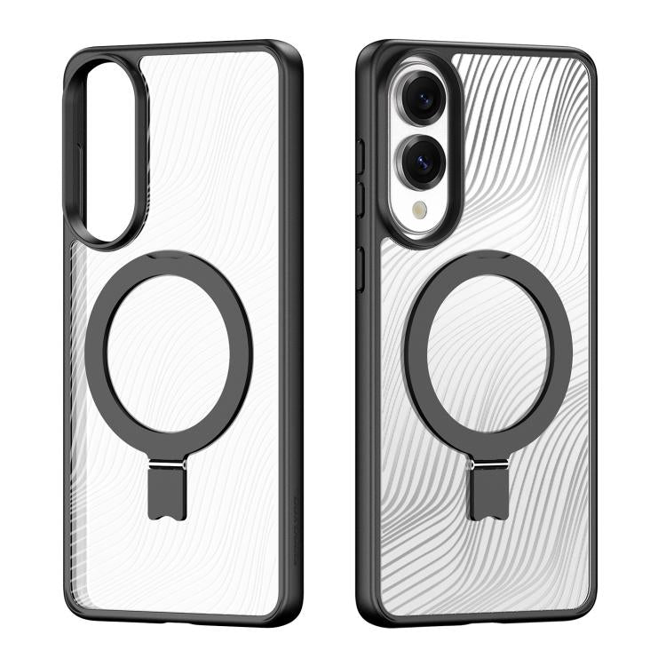 DUX DUCIS Aimo Mag Series MagSafe Ring Holder Frosted Phone Case, For Samsung Galaxy S25 Edge 5G, For Samsung Galaxy S25 5G, For Samsung Galaxy S25 Ultra 5G