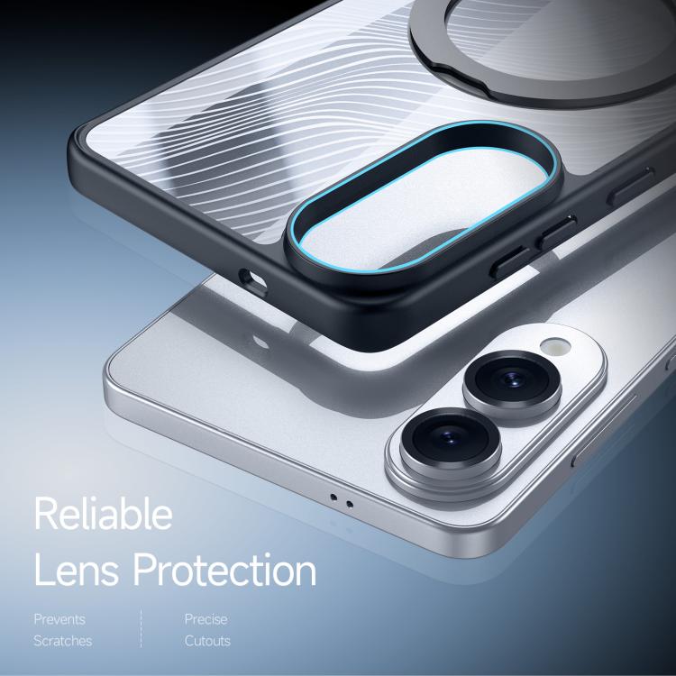 DUX DUCIS Aimo Mag Series MagSafe Ring Holder Frosted Phone Case, For Samsung Galaxy S25 Edge 5G, For Samsung Galaxy S25 5G, For Samsung Galaxy S25 Ultra 5G
