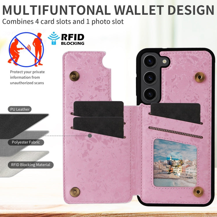Printed Double Buckle RFID Anti-theft Phone Case