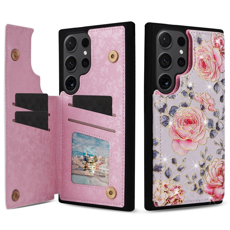 Printed Double Buckle RFID Anti-theft Phone Case