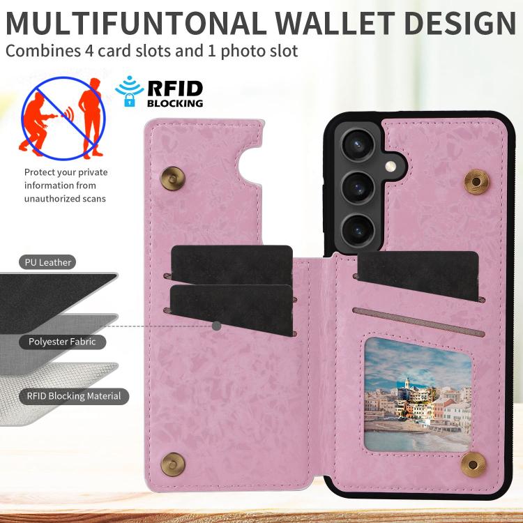 Printed Double Buckle RFID Anti-theft Phone Case