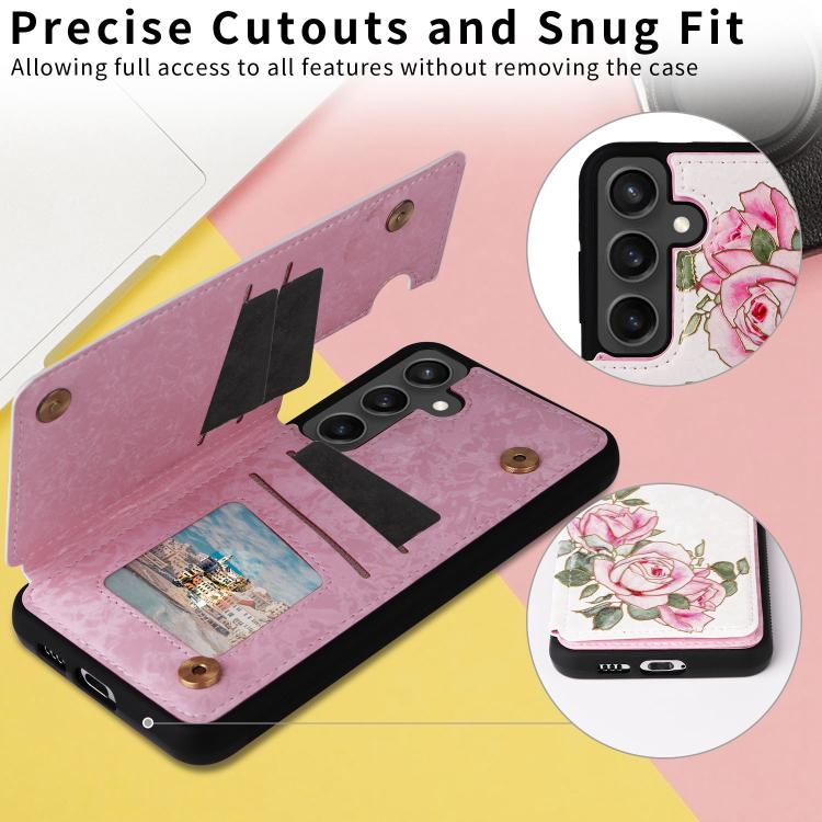Printed Double Buckle RFID Anti-theft Phone Case
