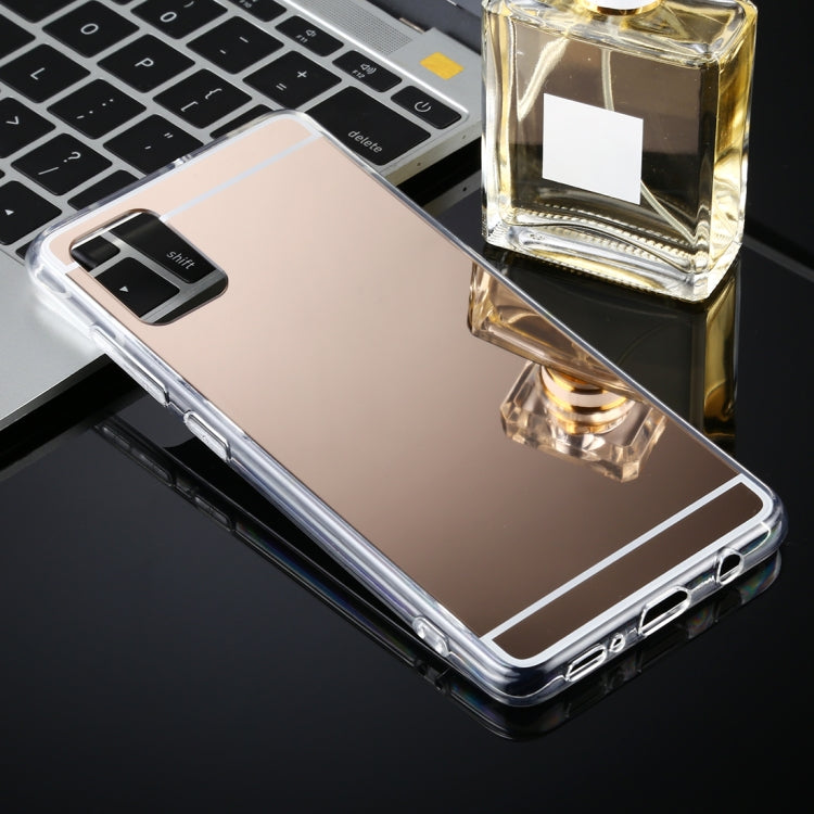 TPU + Acrylic Luxury Plating Mirror Phone Case Cover, For Samsung Galaxy A51