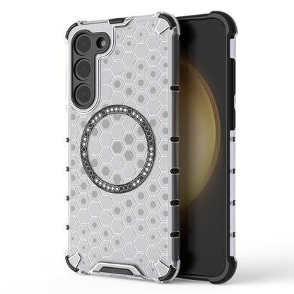 Honeycomb Magnetic Ring Shockproof Phone Case, For Samsung Galaxy S23+ 5G, For Samsung Galaxy S23 5G