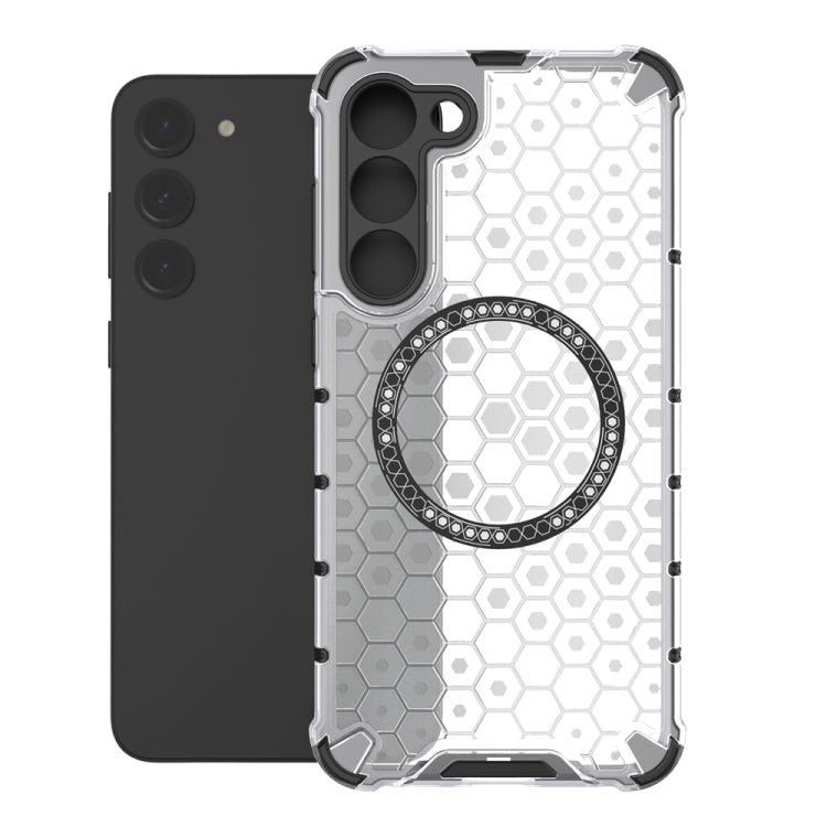 Honeycomb Magnetic Ring Shockproof Phone Case, For Samsung Galaxy S23+ 5G, For Samsung Galaxy S23 5G