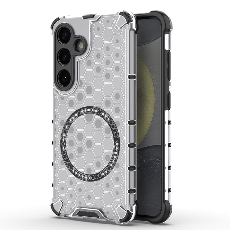 Honeycomb Magnetic Ring Shockproof Phone Case, For Samsung Galaxy S25 Edge 5G, For Samsung Galaxy S25 5G, or Samsung Galaxy S25+ 5G, For Samsung Galaxy S25 Ultra 5G, For Samsung Galaxy S24 Ultra 5G, For Samsung Galaxy S24+ 5G, For Samsung Galaxy S24 5G...
