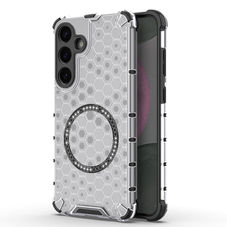 Honeycomb Magnetic Ring Shockproof Phone Case, For Samsung Galaxy S25 Edge 5G, For Samsung Galaxy S25 5G, or Samsung Galaxy S25+ 5G, For Samsung Galaxy S25 Ultra 5G, For Samsung Galaxy S24 Ultra 5G, For Samsung Galaxy S24+ 5G, For Samsung Galaxy S24 5G...