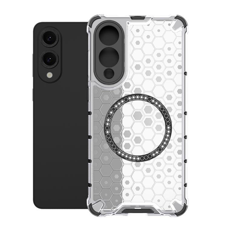 Honeycomb Magnetic Ring Shockproof Phone Case, For Samsung Galaxy S25 Edge 5G, For Samsung Galaxy S25 5G, or Samsung Galaxy S25+ 5G, For Samsung Galaxy S25 Ultra 5G, For Samsung Galaxy S24 Ultra 5G, For Samsung Galaxy S24+ 5G, For Samsung Galaxy S24 5G...