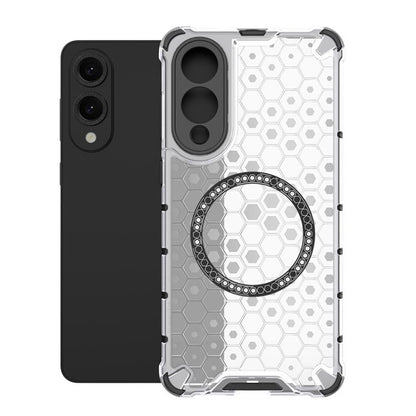 Honeycomb Magnetic Ring Shockproof Phone Case, For Samsung Galaxy S25 Edge 5G, For Samsung Galaxy S25 5G, or Samsung Galaxy S25+ 5G, For Samsung Galaxy S25 Ultra 5G, For Samsung Galaxy S24 Ultra 5G, For Samsung Galaxy S24+ 5G, For Samsung Galaxy S24 5G...