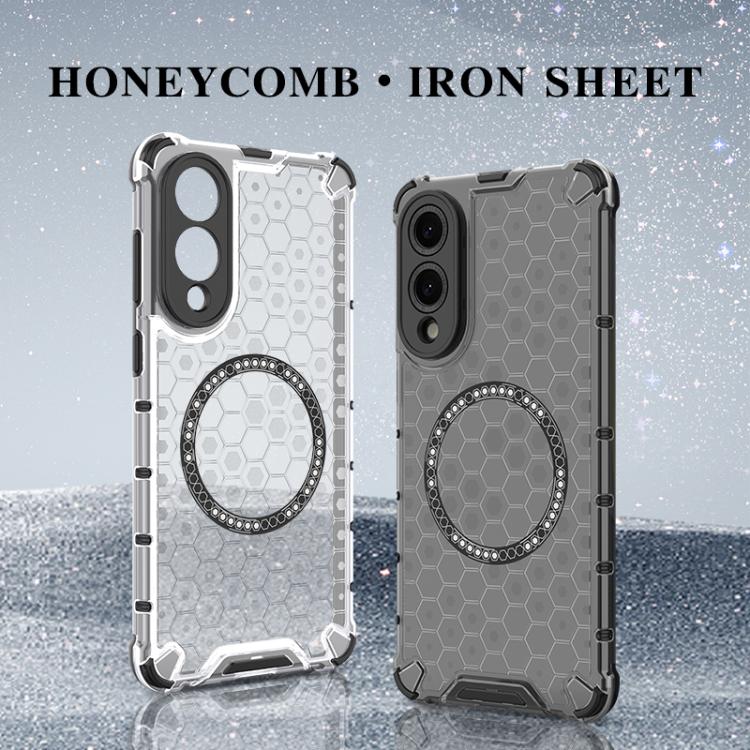Honeycomb Magnetic Ring Shockproof Phone Case, For Samsung Galaxy S25 Edge 5G, For Samsung Galaxy S25 5G, or Samsung Galaxy S25+ 5G, For Samsung Galaxy S25 Ultra 5G, For Samsung Galaxy S24 Ultra 5G, For Samsung Galaxy S24+ 5G, For Samsung Galaxy S24 5G...