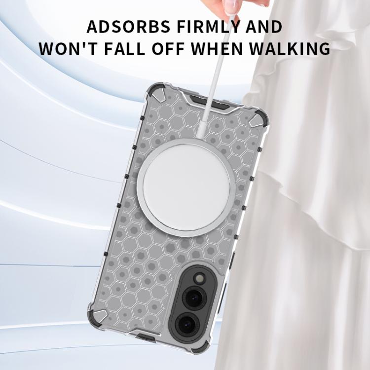Honeycomb Magnetic Ring Shockproof Phone Case, For Samsung Galaxy S25 Edge 5G, For Samsung Galaxy S25 5G, or Samsung Galaxy S25+ 5G, For Samsung Galaxy S25 Ultra 5G, For Samsung Galaxy S24 Ultra 5G, For Samsung Galaxy S24+ 5G, For Samsung Galaxy S24 5G...