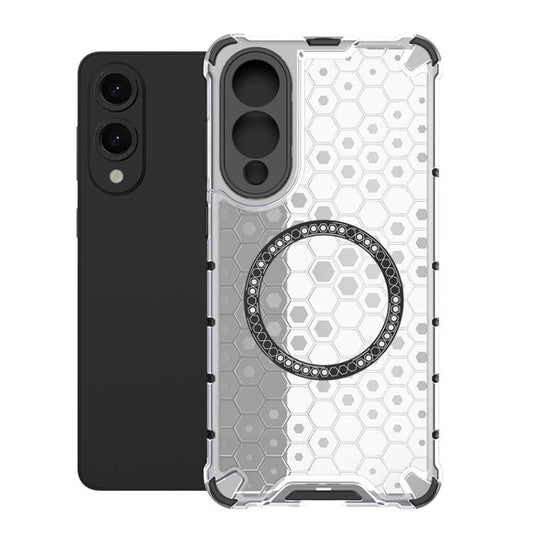 Honeycomb Magnetic Ring Shockproof Phone Case, For Samsung Galaxy S25 Edge 5G, For Samsung Galaxy S25 5G, or Samsung Galaxy S25+ 5G, For Samsung Galaxy S25 Ultra 5G, For Samsung Galaxy S24 Ultra 5G, For Samsung Galaxy S24+ 5G, For Samsung Galaxy S24 5G...
