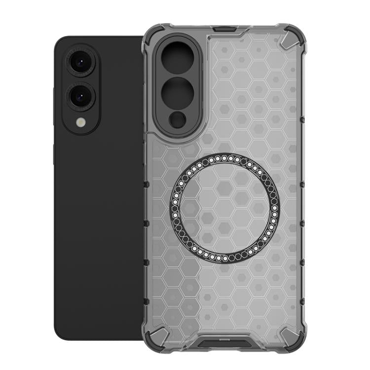 Honeycomb Magnetic Ring Shockproof Phone Case, For Samsung Galaxy S25 Edge 5G, For Samsung Galaxy S25 5G, or Samsung Galaxy S25+ 5G, For Samsung Galaxy S25 Ultra 5G, For Samsung Galaxy S24 Ultra 5G, For Samsung Galaxy S24+ 5G, For Samsung Galaxy S24 5G...