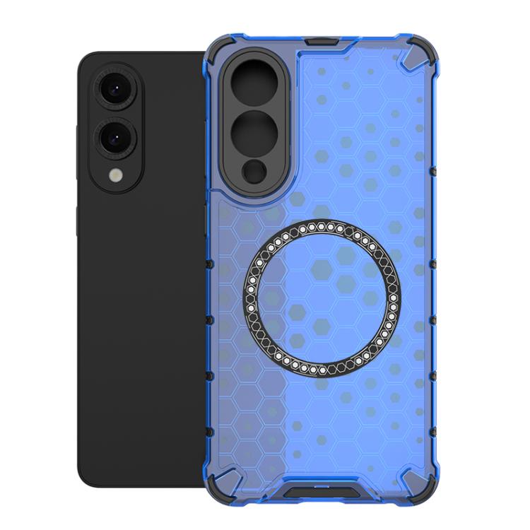 Honeycomb Magnetic Ring Shockproof Phone Case, For Samsung Galaxy S25 Edge 5G, For Samsung Galaxy S25 5G, or Samsung Galaxy S25+ 5G, For Samsung Galaxy S25 Ultra 5G, For Samsung Galaxy S24 Ultra 5G, For Samsung Galaxy S24+ 5G, For Samsung Galaxy S24 5G...