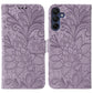 Lace Flower Embossing Flip Leather Phone Case