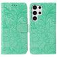 Lace Flower Embossing Flip Leather Phone Case