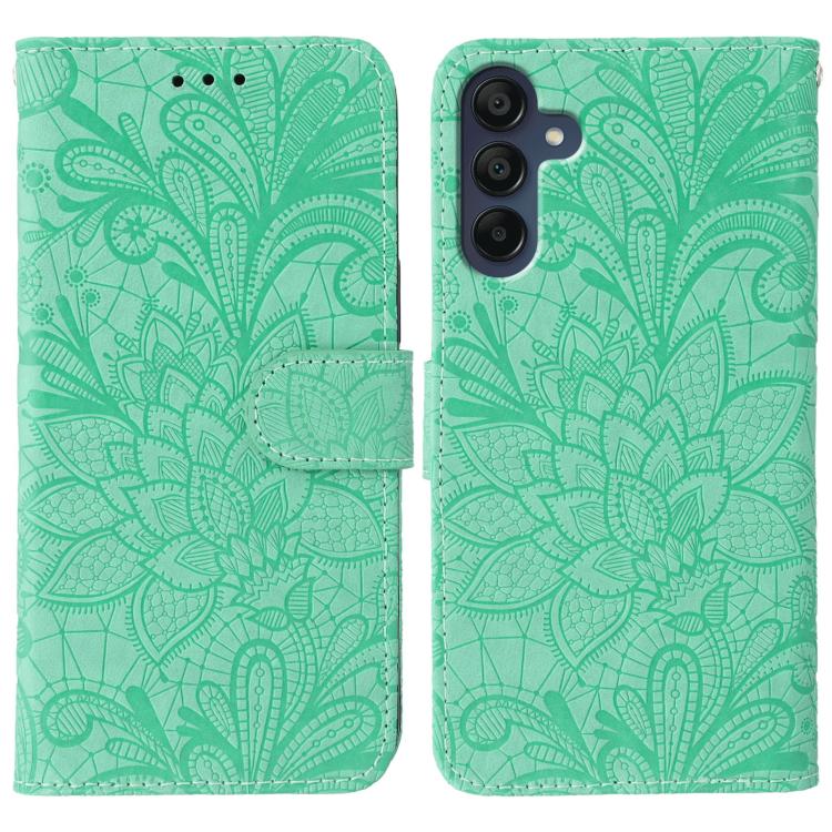 Lace Flower Embossing Flip Leather Phone Case