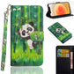 3D Painting Pattern Horizontal Flip TPU + PU Leather Case with Holder & Card Slots & Wallet