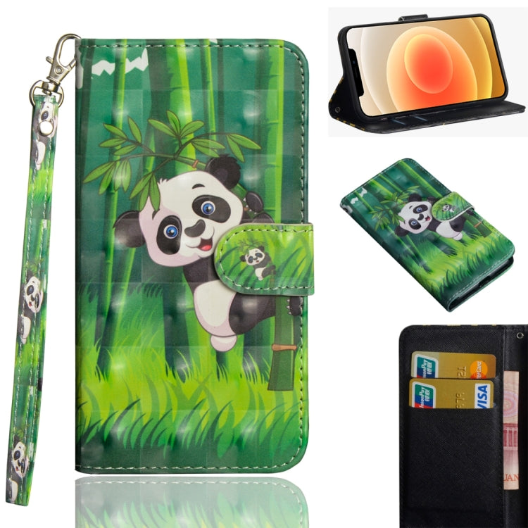 3D Painting Pattern Horizontal Flip TPU + PU Leather Case with Holder & Card Slots & Wallet