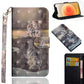3D Painting Pattern Horizontal Flip TPU + PU Leather Case with Holder & Card Slots & Wallet