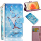 3D Painting Pattern Horizontal Flip TPU + PU Leather Case with Holder & Card Slots & Wallet