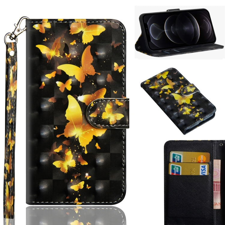 3D Painting Pattern Horizontal Flip TPU + PU Leather Case with Holder & Card Slots & Wallet