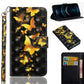 3D Painting Pattern Horizontal Flip TPU + PU Leather Case with Holder & Card Slots & Wallet