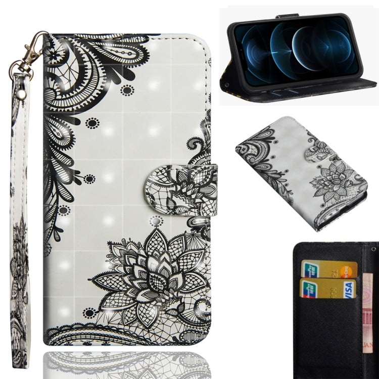 3D Painting Pattern Horizontal Flip TPU + PU Leather Case with Holder & Card Slots & Wallet