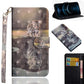 3D Painting Pattern Horizontal Flip TPU + PU Leather Case with Holder & Card Slots & Wallet