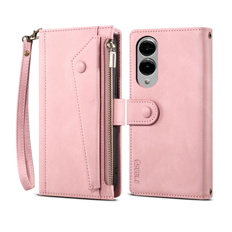 ESEBLE Retro Frosted RFID Flip Leather Phone Case, For Samsung Galaxy S25 FE 5G, For Samsung Galaxy S25 Edge 5G, For Samsung Galaxy S25 5G, For Samsung Galaxy S25+ 5G, For Samsung Galaxy S25 Ultra 5G, For Samsung Galaxy S24 FE 5G�����������������������...