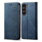 Denim Texture Casual Style Horizontal Flip Leather Case, For Samsung Galaxy S25 FE 5G, For Samsung Galaxy S25 Edge 5G, For Samsung Galaxy S25 5G, For Samsung Galaxy S25+ 5G, For Samsung Galaxy S25 Ultra 5G, For Samsung Galaxy S24 FE 5G�����������������...