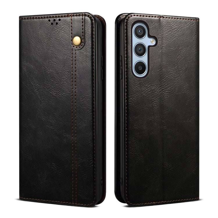 Oil Wax Crazy Horse Texture Leather Phone Case, For Samsung Galaxy S25 FE 5G, For Samsung Galaxy S25 Edge 5G, For Samsung Galaxy S25 5G, For Samsung Galaxy S25+ 5G, For Samsung Galaxy S25 Ultra 5G, For Samsung Galaxy S24 FE 5G��������������������������...