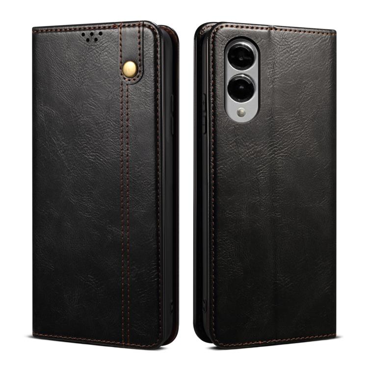 Oil Wax Crazy Horse Texture Leather Phone Case, For Samsung Galaxy S25 FE 5G, For Samsung Galaxy S25 Edge 5G, For Samsung Galaxy S25 5G, For Samsung Galaxy S25+ 5G, For Samsung Galaxy S25 Ultra 5G, For Samsung Galaxy S24 FE 5G��������������������������...