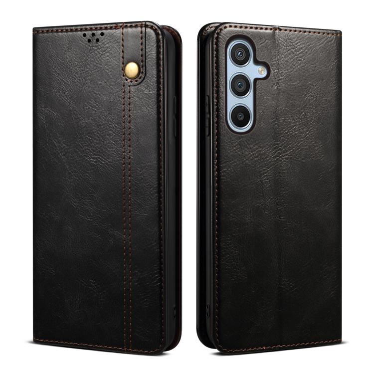 Oil Wax Crazy Horse Texture Leather Phone Case, For Samsung Galaxy S25 FE 5G, For Samsung Galaxy S25 Edge 5G, For Samsung Galaxy S25 5G, For Samsung Galaxy S25+ 5G, For Samsung Galaxy S25 Ultra 5G, For Samsung Galaxy S24 FE 5G��������������������������...