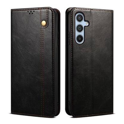 Oil Wax Crazy Horse Texture Leather Phone Case, For Samsung Galaxy S25 FE 5G, For Samsung Galaxy S25 Edge 5G, For Samsung Galaxy S25 5G, For Samsung Galaxy S25+ 5G, For Samsung Galaxy S25 Ultra 5G, For Samsung Galaxy S24 FE 5G��������������������������...