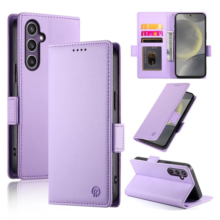 Side Buckle Magnetic Frosted Leather Phone Case