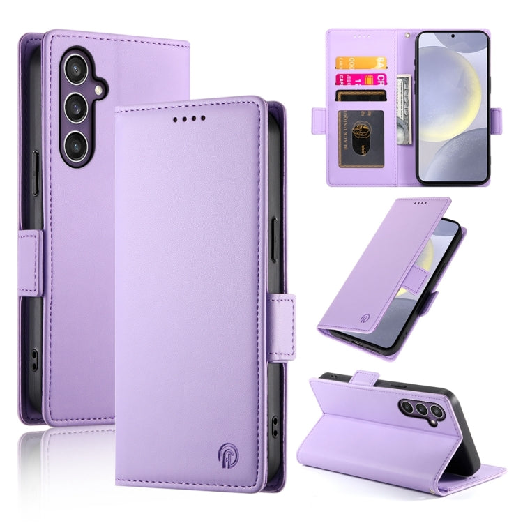 Side Buckle Magnetic Frosted Leather Phone Case