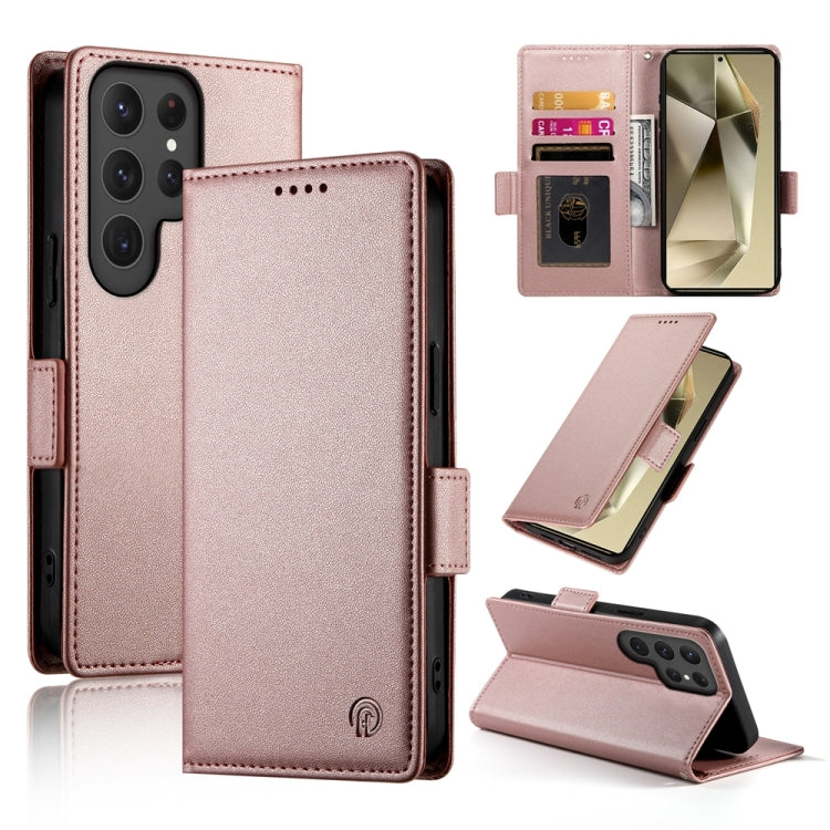 Side Buckle Magnetic Frosted Leather Phone Case