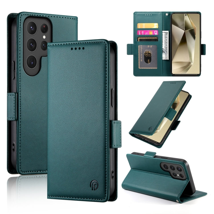 Side Buckle Magnetic Frosted Leather Phone Case