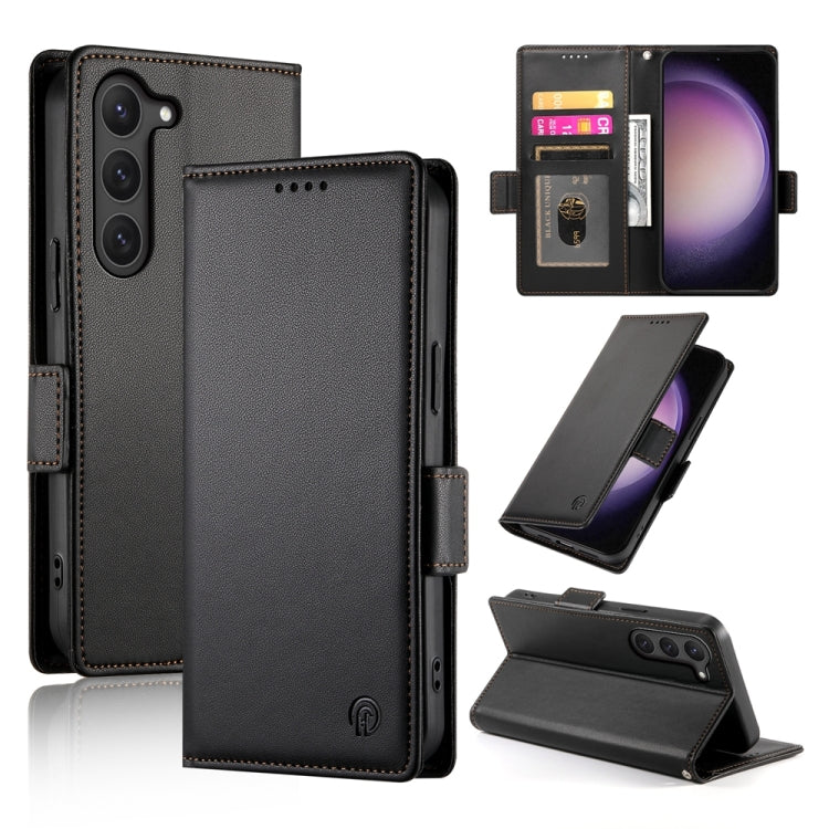 Side Buckle Magnetic Frosted Leather Phone Case