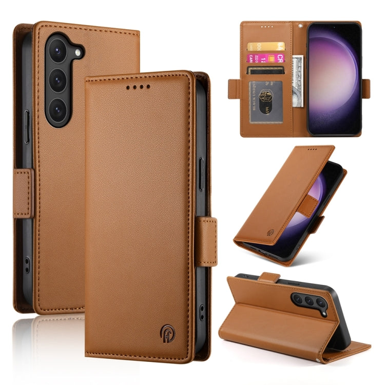Side Buckle Magnetic Frosted Leather Phone Case