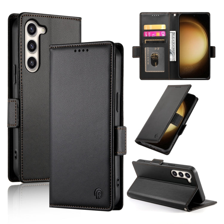 Side Buckle Magnetic Frosted Leather Phone Case